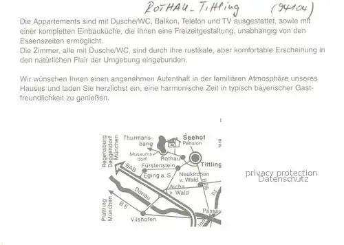 AK / Ansichtskarte Rothau_Tittling Ferienzentrum Dreiburgensee Hotel Seehof Tauer Gastraeume Museumsdorf Rothau Tittling