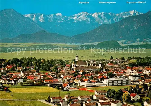 AK / Ansichtskarte Murau_Steiermark Fliegeraufnahme mit Alpspitze Hoellentalspitzen Zugspitze Murau_Steiermark