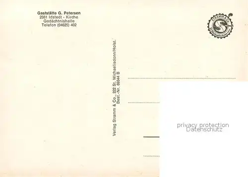 AK / Ansichtskarte Idstedt Gedaechtnishalle Details Idstedt