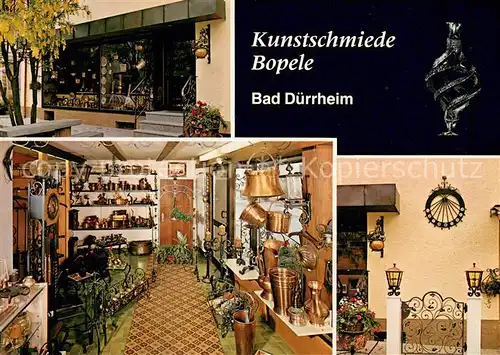 AK / Ansichtskarte Bad_Duerrheim Kunstschmiede Bopele Ausstellungsraum Bad_Duerrheim