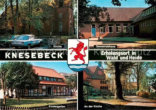 AK / Ansichtskarte Knesebeck Kirche Gemeindehaus Kindergarten Kirche Knesebeck