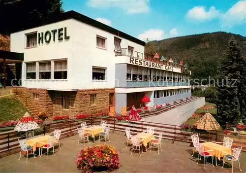 AK / Ansichtskarte Wildbad_Schwarzwald Hotel Panorama Cafe Restaurant Wildbad_Schwarzwald