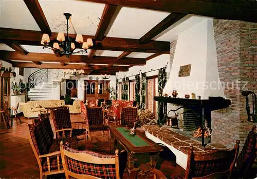 AK / Ansichtskarte Karlstein_Oberbayern Haus Seeblick Kaminzimmer Karlstein_Oberbayern