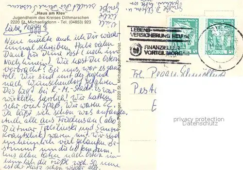 AK / Ansichtskarte St_Michaelisdonn Haus am Klev Jugendheim St_Michaelisdonn