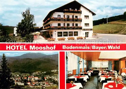 AK / Ansichtskarte Bodenmais Hotel Mooshof Gaststube Panorama Bodenmais