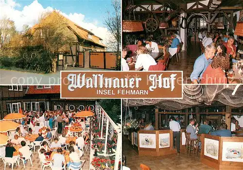 AK / Ansichtskarte Wallnau_Insel_Fehmarn Restaurant Wallnauer Hof Gastraeume Bar 