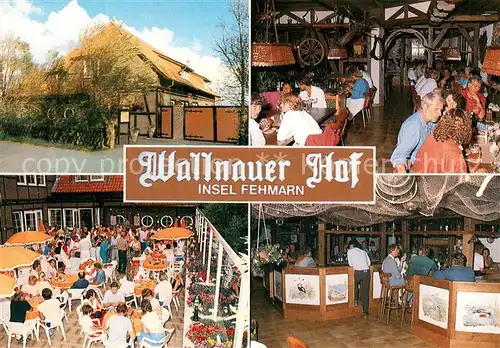 AK / Ansichtskarte Wallnau_Insel_Fehmarn Restaurant Wallnauer Hof Gastraeume Bar 