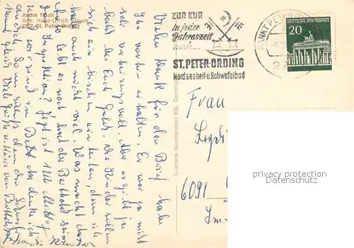 AK / Ansichtskarte St_Peter Ording Arche Noah Fliegeraufnahme Gastraeume St_Peter Ording