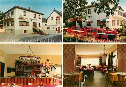 AK / Ansichtskarte Oberjosbach Gaststaette Zum kuehlen Grund Terrasse Bar Gaststube Oberjosbach