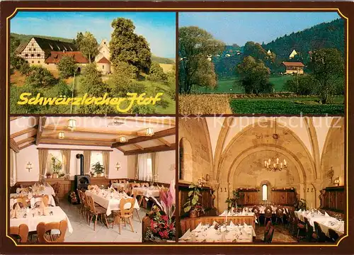 AK / Ansichtskarte Schwaerzloch Schwaerzlocher Hof Panorama Gastraeume Schwaerzloch