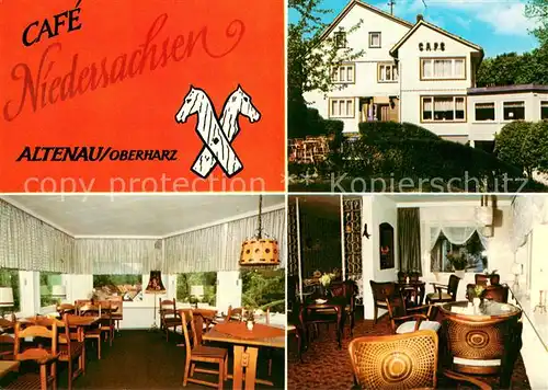 AK / Ansichtskarte Altenau_Harz Cafe Niedersachsen Gastraeume Altenau Harz