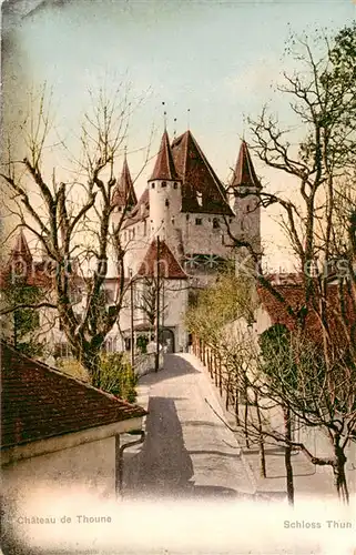 AK / Ansichtskarte Thun_BE Schloss Thun Thun_BE
