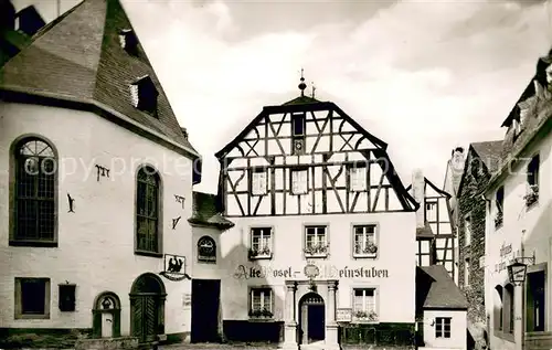 AK / Ansichtskarte Beilstein_Mosel Marktplatz Alte Mosel Weinstuben Beilstein_Mosel