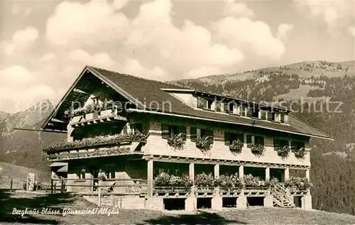 AK / Ansichtskarte Gunzesried Berghaus Blaesse Gunzesried