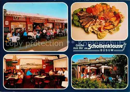 AK / Ansichtskarte Buesum_Nordseebad Schollenklause Gaststaette Buesum_Nordseebad
