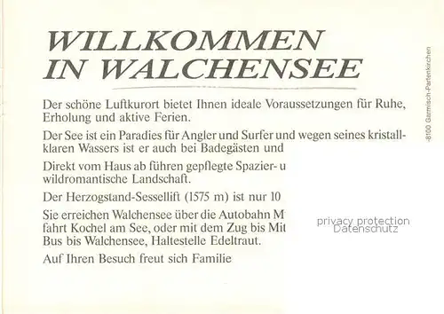 AK / Ansichtskarte Walchensee Walchenseepanorama Fliegeraufnahme Walchensee