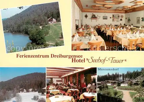 AK / Ansichtskarte Rothau_Tittling Ferienzentrum Dreiburgensee Hotel Seehof Tauer Gastraeume Museumsdorf Rothau Tittling