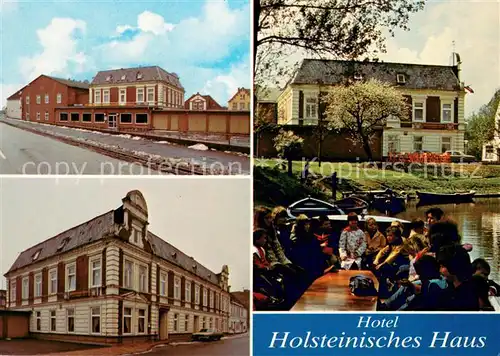 AK / Ansichtskarte Friedrichstadt_Eider Hotel Holsteinisches Haus Grachtenfahrten mit MS Draneborg und MS Herzog Friedrich Friedrichstadt_Eider