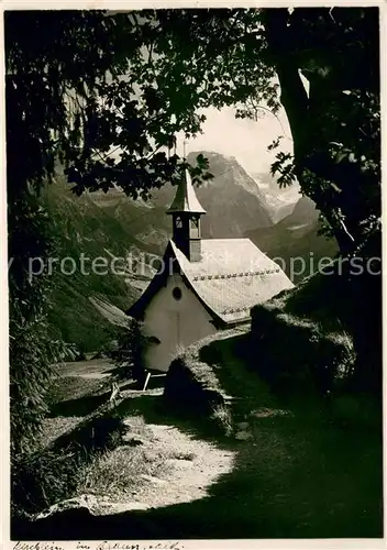 AK / Ansichtskarte Braunwald_GL Kirchlein im Braunwald Braunwald GL