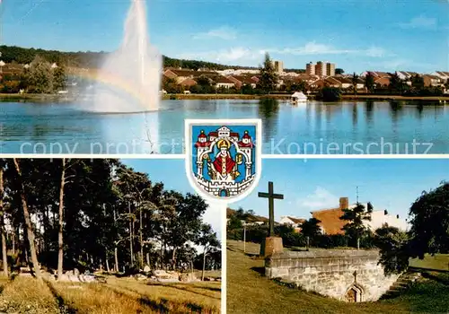 AK / Ansichtskarte Helmstedt Neubauviertel Springbrunnen Lappwaldpartie Ludgerikreuz Helmstedt