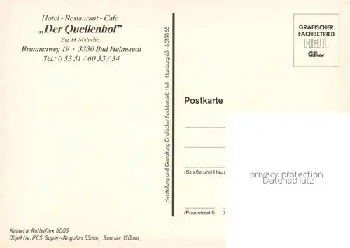 AK / Ansichtskarte Bad_Helmstedt Quellenhof Hotel Gartenterrasse Bar Bad_Helmstedt