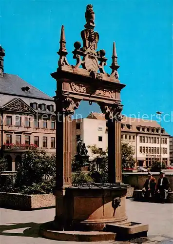 AK / Ansichtskarte Hanau_Main Alter Marktbrunnen Hanau_Main