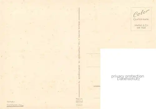 AK / Ansichtskarte Hanau_Main Frankfurter Tor Hanau_Main