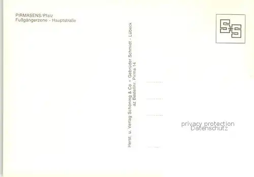 AK / Ansichtskarte Pirmasens Fussgaengerzone Hauptstrasse Pirmasens