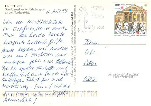 AK / Ansichtskarte Greetsiel Am Hafen Fischerhafen Sielstrasse Muehlenstrasse Schoepfwerk am Alten Siel Am Markt Zwillingsmuehlen Haus der Begegnung Greetsiel