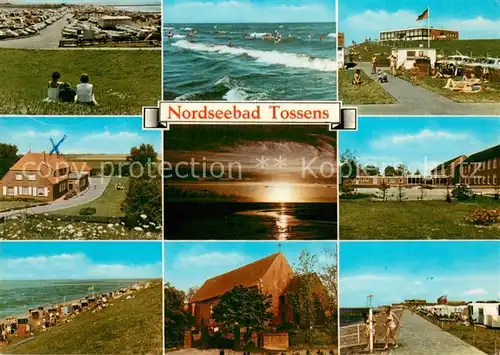 AK / Ansichtskarte Tossens_Nordseebad Teilansichten Strandpartien Tossens_Nordseebad