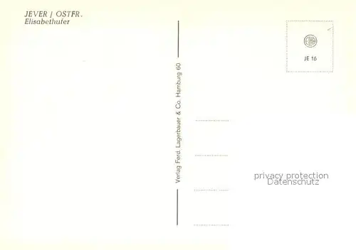 AK / Ansichtskarte Jever Elisabethufer Fontaene Jever