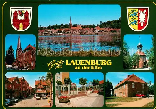 AK / Ansichtskarte Lauenburg_Elbe panorama Teilansichten Lauenburg Elbe