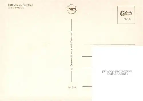AK / Ansichtskarte Jever Marktplatz Jever
