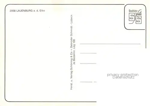 AK / Ansichtskarte Lauenburg_Elbe Unterstadt Schlossturm Rufer Altes Haus Zoll Lauenburg Elbe