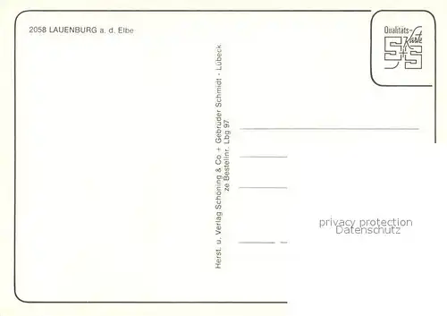 AK / Ansichtskarte Lauenburg_Elbe Elbepartien Lauenburg Elbe