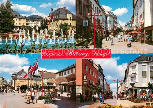 AK / Ansichtskarte Bitburg Springbrunnen Fussgaengerzonen Bitburg