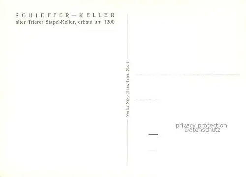 AK / Ansichtskarte Trierscheid Schieffer Keller Unter den Jochen Trierscheid