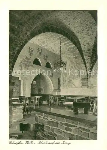 AK / Ansichtskarte Trier Schieffer Keller Blick auf die Burg Trier