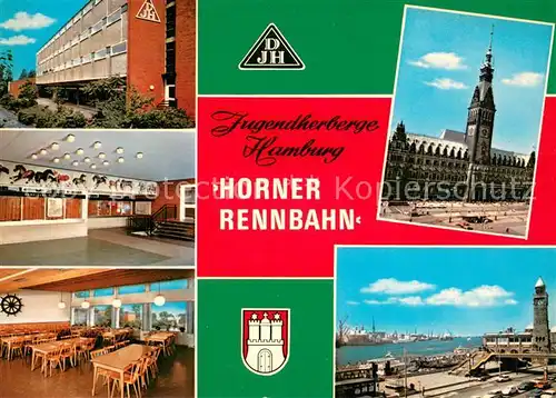 AK / Ansichtskarte Hamburg Jugendherberge Horner Rennbahn Teilansichten Hamburg