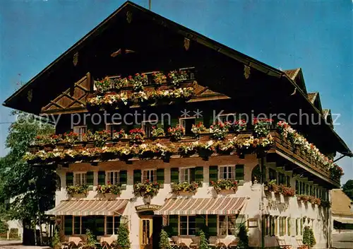 AK / Ansichtskarte Oberammergau Hotel Wolf Oberammergau