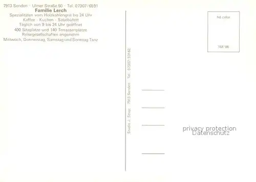 AK / Ansichtskarte Senden_Iller Rotisserie Rustical Gastraeume Veranstaltungssaal Senden_Iller