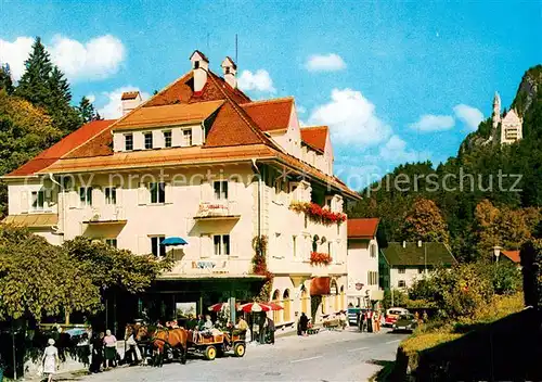 AK / Ansichtskarte Hohenschwangau Hotel Mueller Hohenschwangau