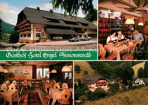 AK / Ansichtskarte Simonswald_Simonswaeldertal Gasthof Hotel Engel Gastraeume 