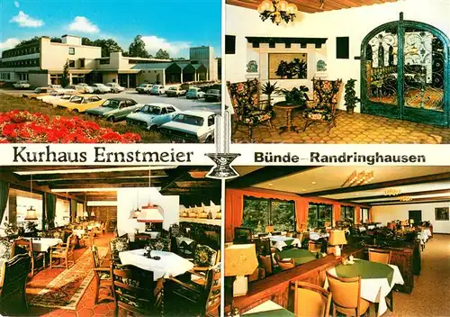 AK / Ansichtskarte Randringhausen_Bad Kurhaus Ernstmeier Gastraeume Randringhausen_Bad