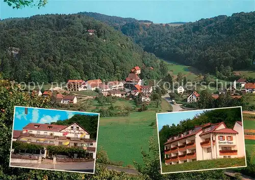 AK / Ansichtskarte Heiligenstadt_Oberfranken Gasthof Pension Cafe Sponsel Regus Panorama Heiligenstadt_Oberfranken