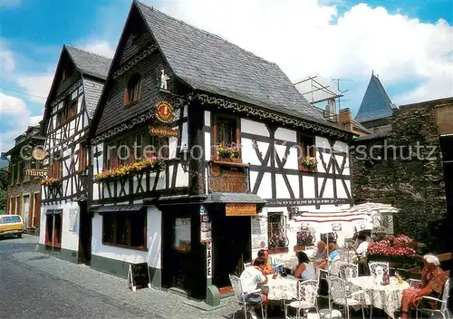 AK / Ansichtskarte Bacharach_Rhein Alte Muenze Terrasse Bacharach Rhein