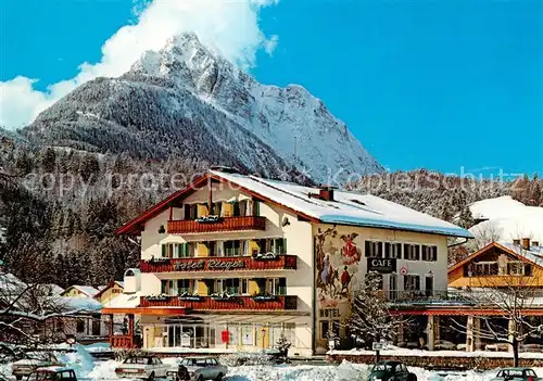 AK / Ansichtskarte Mittenwald_Bayern Hotel Rieger Terrassen Cafe Mittenwald Bayern