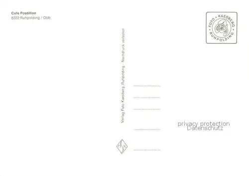 AK / Ansichtskarte Ruhpolding Cafe Postillion Ruhpolding
