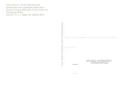 AK / Ansichtskarte Partenkirchen Posthotel Partenkirchen Alte Postkutsche Partenkirchen