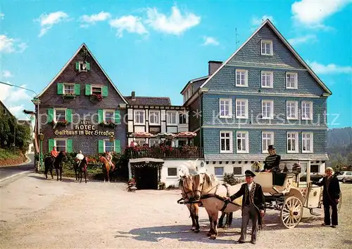 AK / Ansichtskarte Solingen Hotel in der Strassen Pferdekutsche Solingen